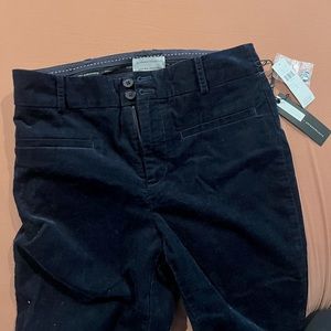 Anthro corduroy pants navy NWT